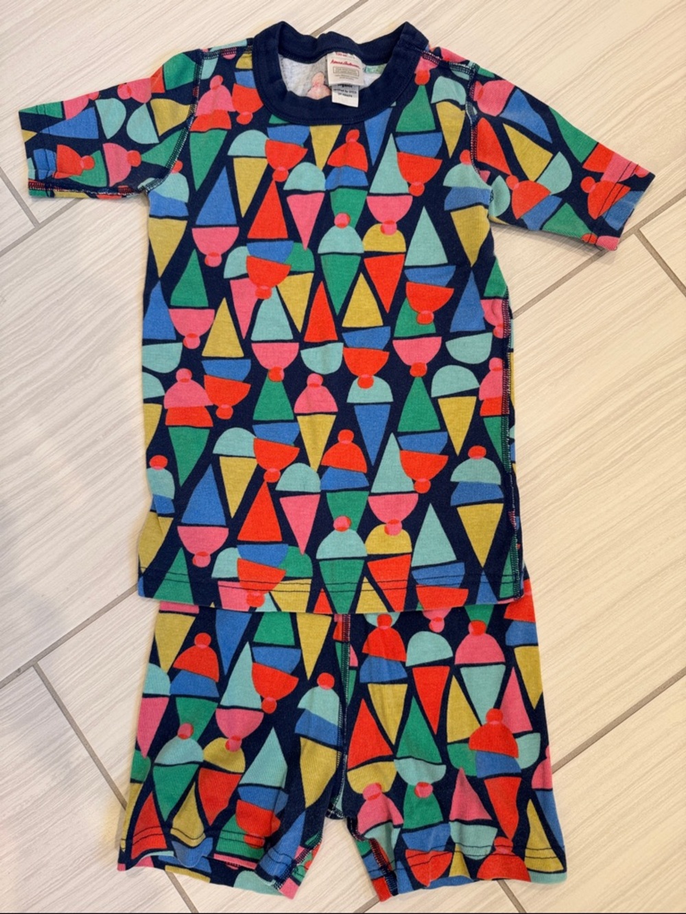 Hanna Andersson unisex short John pajama set size 8